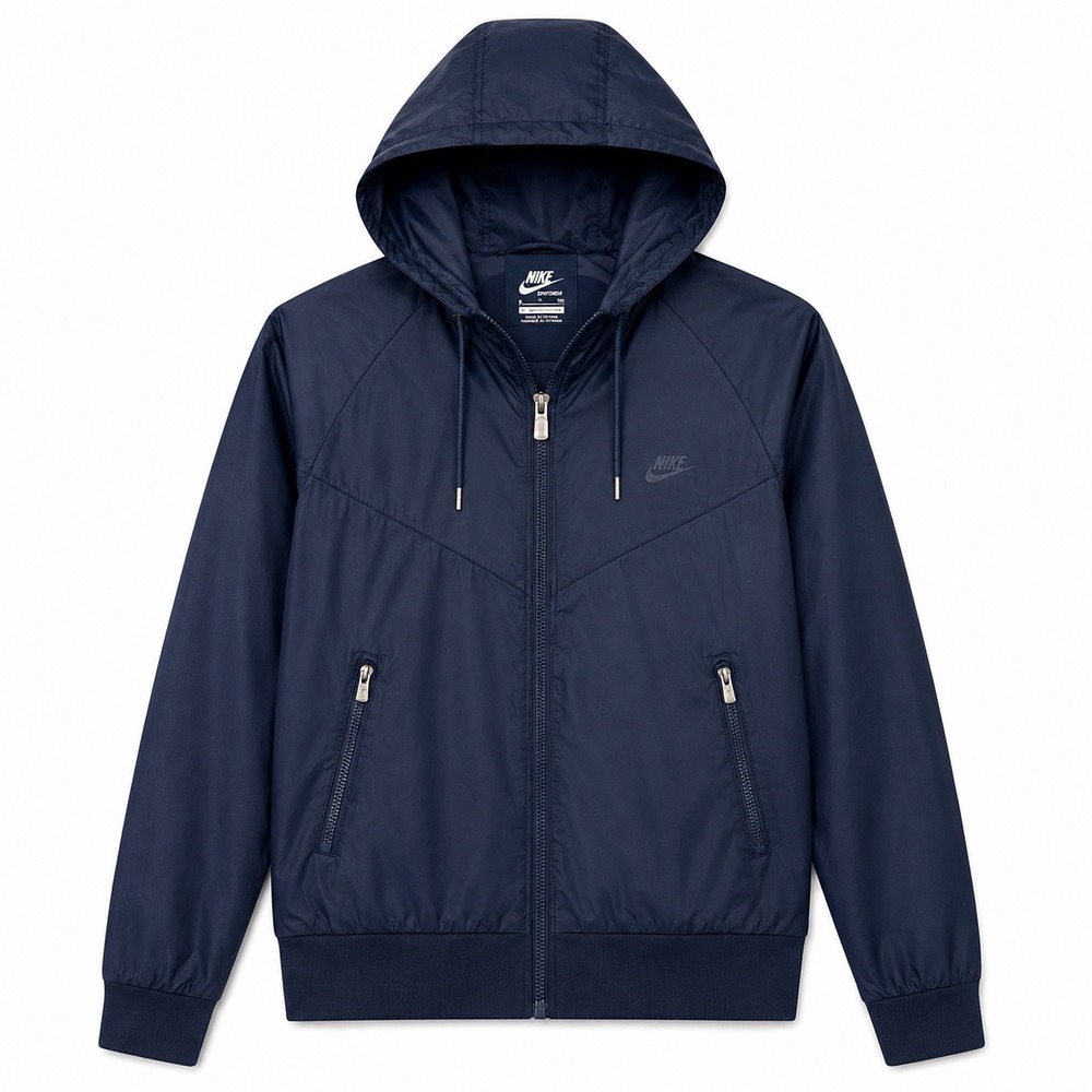 Nike Windrunner Hooded Windbreaker Jacket Blue Size Small - Picture 1 of 10